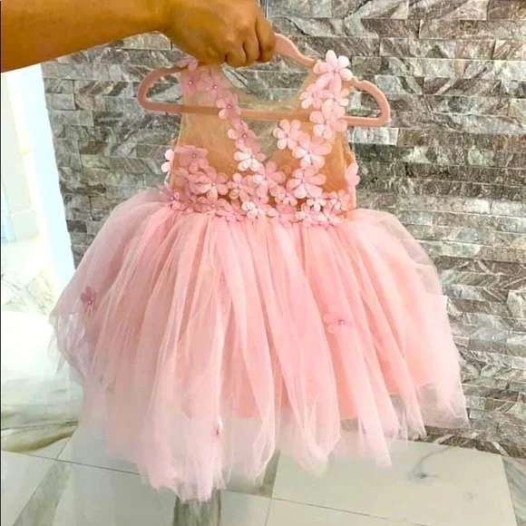 Pink dress for baby girls